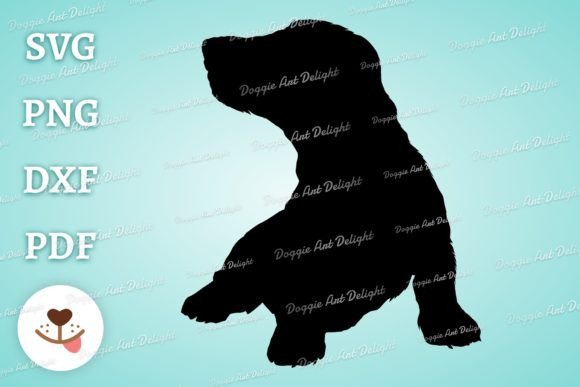 Baby Dachshund Dog Svg Silhouette