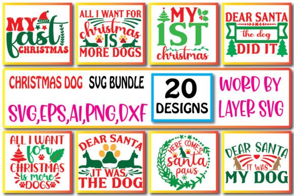 Christmas DOG SVG Bundle Vol,1
