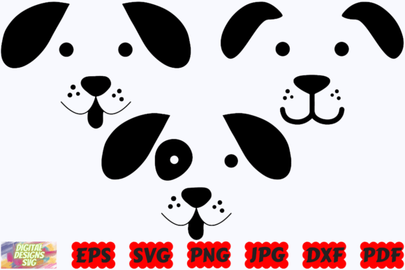 Dog Face SVG Cute Dog SVG Dog SVG: A Designer's Take on Real Embroidery Use