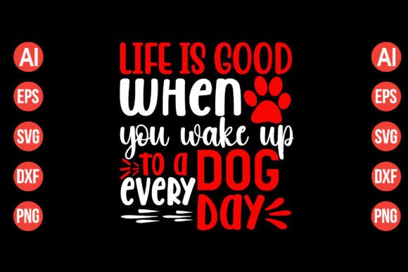 DOG SVG Typography Design Graphic Vector