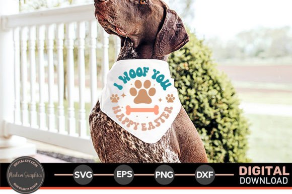 I Woof You Happy Easter – Easter Dog SVG