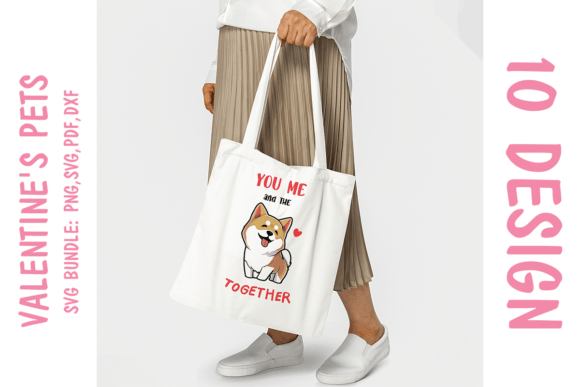 Me, You and the Dog Svg for Valentine's