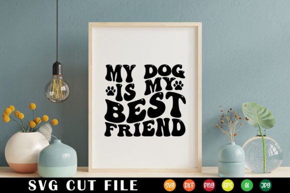 My Dog is My Best Friend Retro Dog Svg