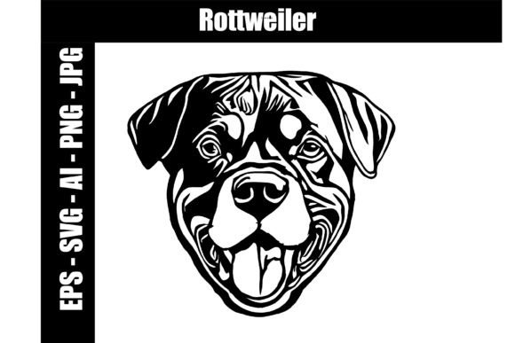 Rottweiler Dog SVG AI EPS PNG JPG Review